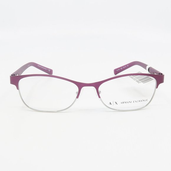 AX 1010 6050 Armani Exchange 53mm New Dark Purple Eyeglasses with case - Picture 2 of 7